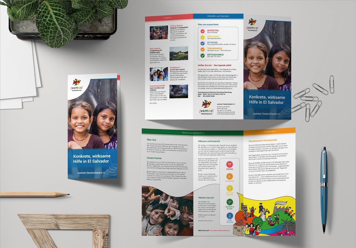 Vamos Deutschland e.V. Vamos Deutschland e.V.:Redesign Logo, Website und Aufbau der Social Media Kanäle, Formulare & Satzung, Flyer, Infografik, Konzeption des Webauftritts, Koordination und Projektmanagement, Bildrecherche, Gestaltung Formulare, Imageflyer, Layout, Reinzeichnung, Druckabwicklung