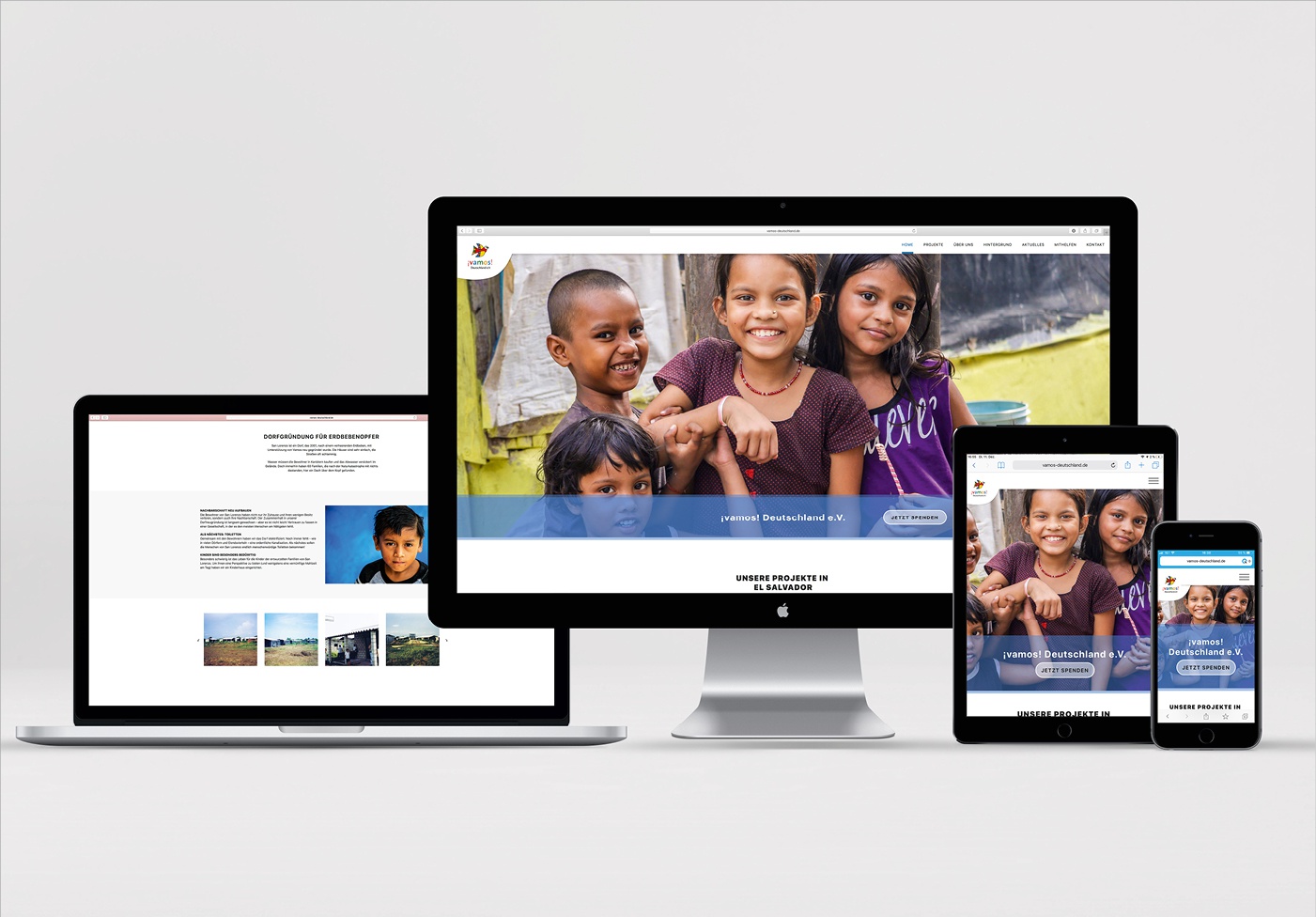 Vamos Deutschland e.V. Vamos Deutschland e.V.:Redesign Logo, Website und Aufbau der Social Media Kanäle, Formulare & Satzung, Flyer, Infografik, Konzeption des Webauftritts, Koordination und Projektmanagement, Bildrecherche, Gestaltung Formulare, Imageflyer, Layout, Reinzeichnung, Druckabwicklung